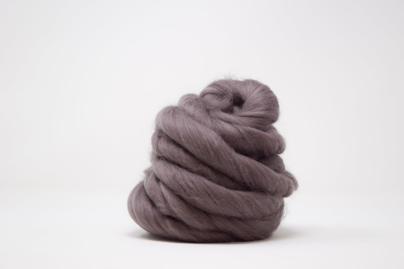 MERINO WOOL ROVING - STONE GRAY