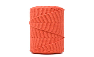 SOFT COTTON CORD ZERO WASTE 4 MM - 1 SINGLE STRAND - GRAPEFRUIT COLOR