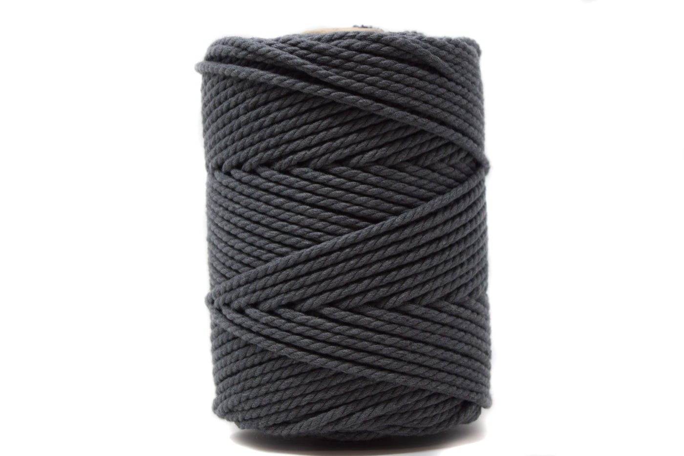 COTTON ROPE ZERO WASTE 3 MM - 3 PLY - CHARCOAL GRAY COLOR