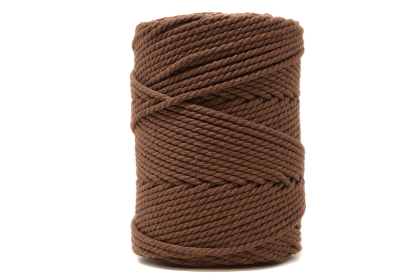 COTTON ROPE ZERO WASTE 3 MM - 3 PLY - CHOCOLATE COLOR