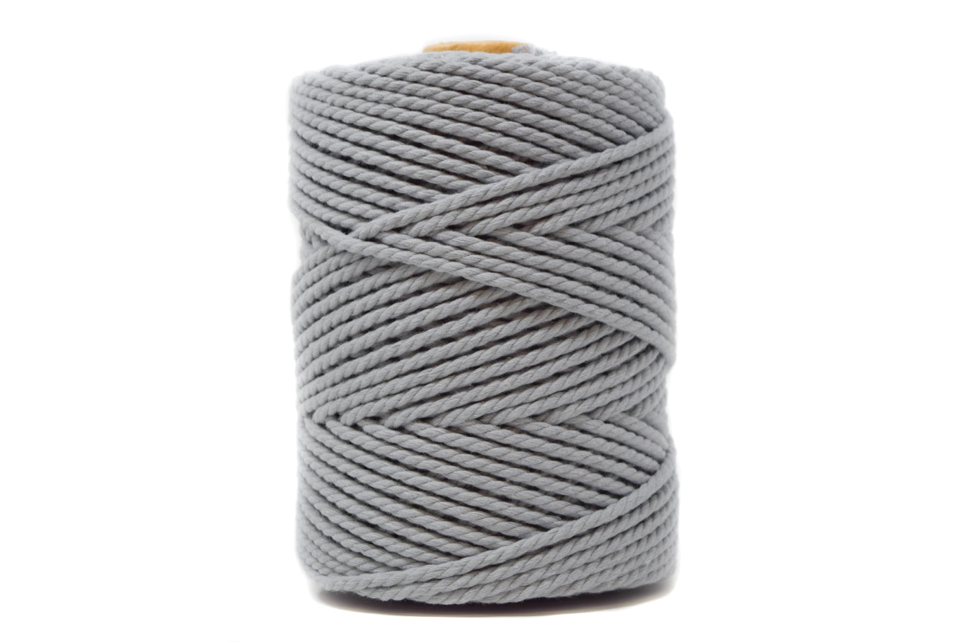COTTON ROPE ZERO WASTE 3 MM - 3 PLY - SOFT GRAY COLOR