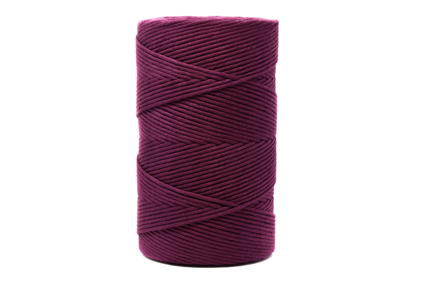 SOFT COTTON CORD ZERO WASTE 4 MM - 1 SINGLE STRAND - ELDERBERRY COLOR