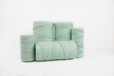 COTTON ROPE ZERO WASTE 2 MM - 3 PLY - MINT COLOR