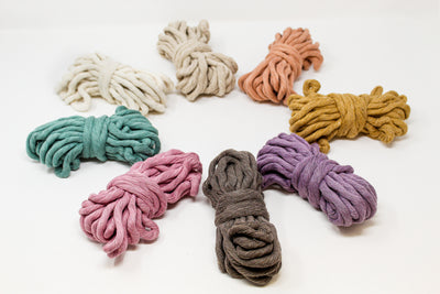 JUMBO SOFT COTTON CORD ZERO WASTE 8 MM - 1 SINGLE STRAND - SAMPLES