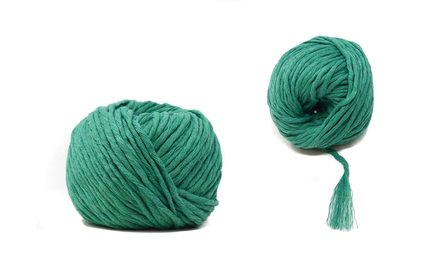 COTTON BALL ZERO WASTE 3 MM - KELLY GREEN COLOR