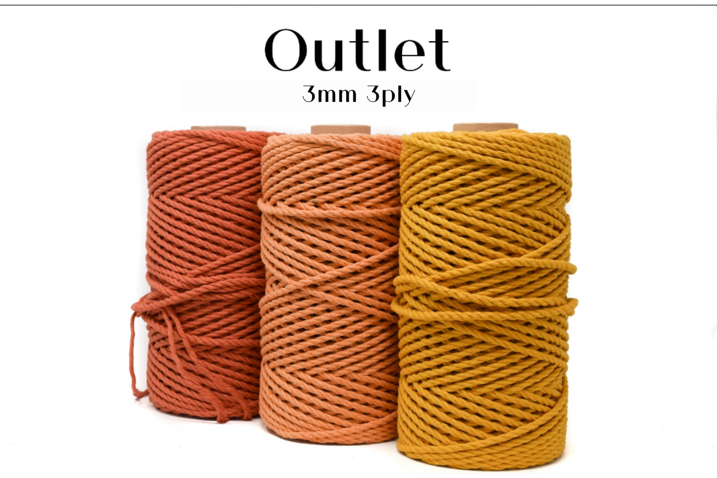 OUTLET COTTON ROPE ZERO WASTE 3 MM - 3 PLY