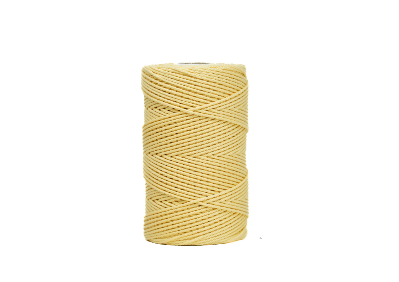 COTTON ROPE ZERO WASTE 2 MM - 3 PLY - MELLOW YELLOW COLOR