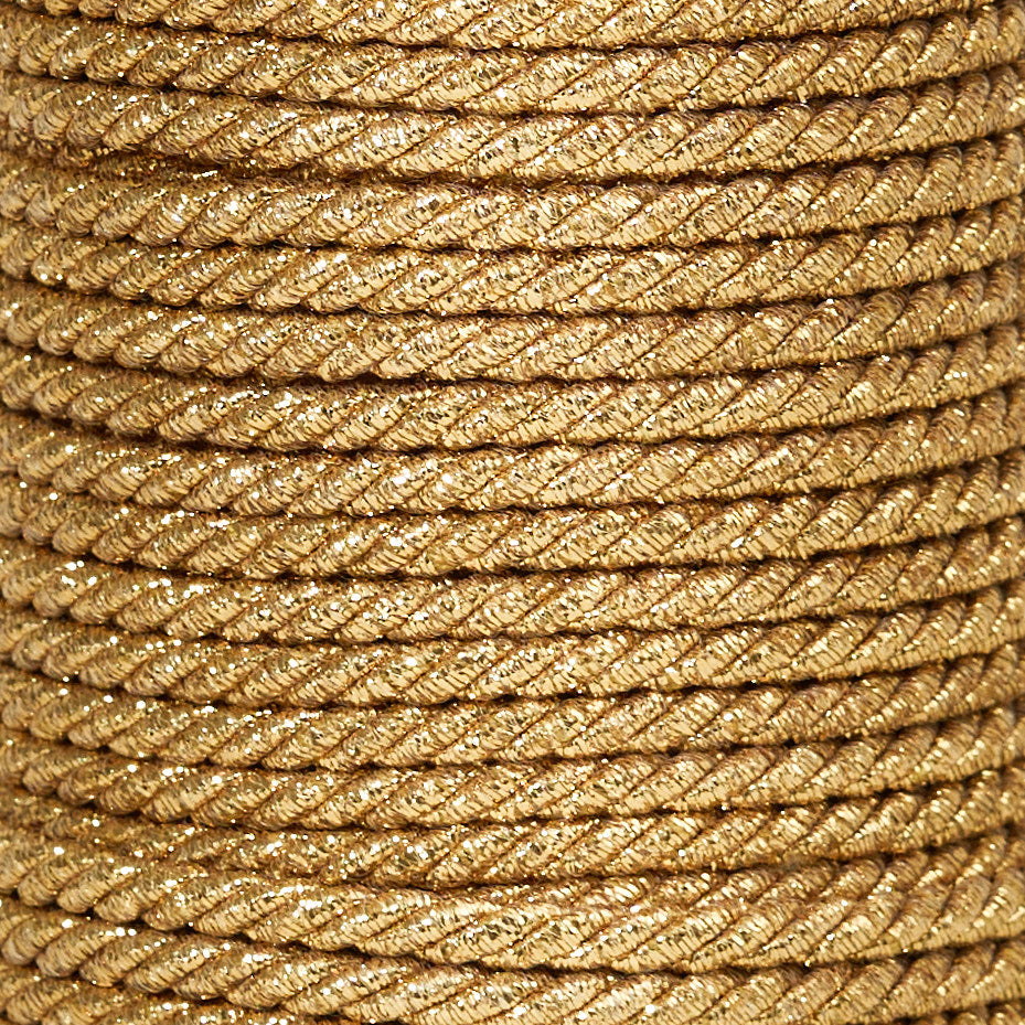 HOLIDAY EDITION CORD - GOLDEN ROPE 4 MM