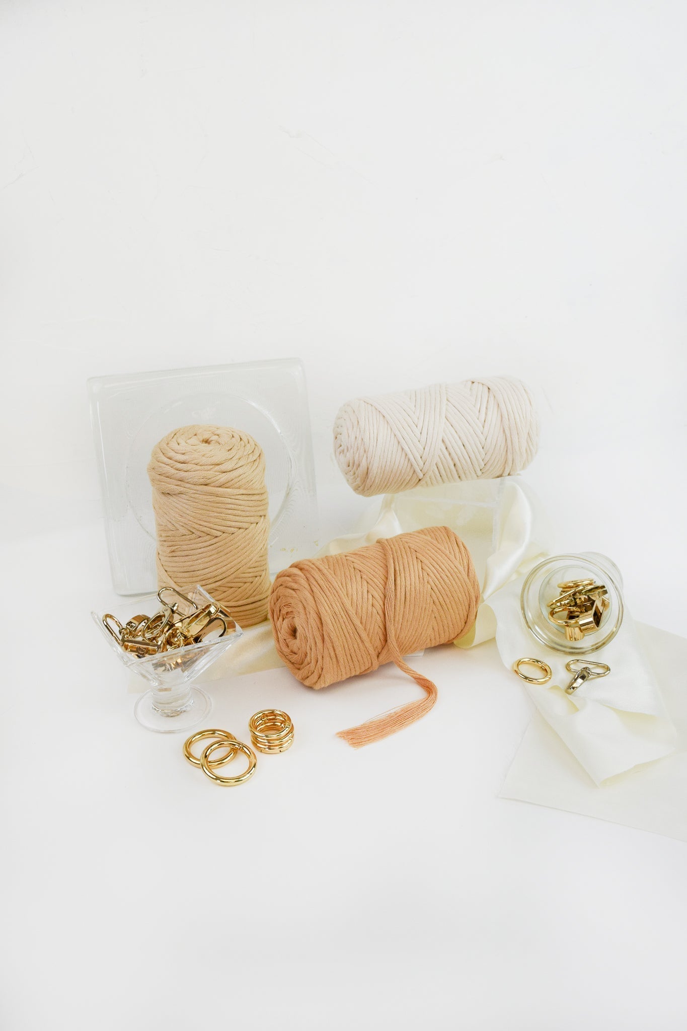 COTTON - VISCOSE ROLL 4 MM - LATTE COLOR | LIMITED EDITION
