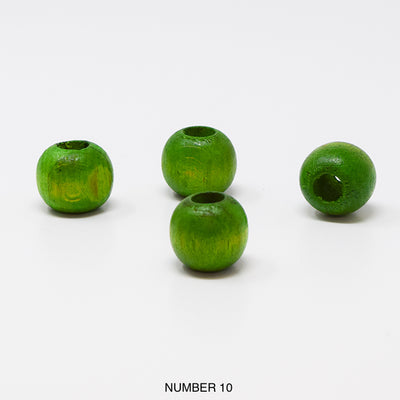 Wood beads balls for macrame, garlands and crafts