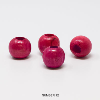 Wood beads balls for macrame, garlands and crafts