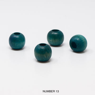 Wood beads balls for macrame, garlands and crafts