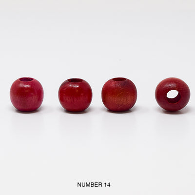 Wood beads balls for macrame, garlands and crafts