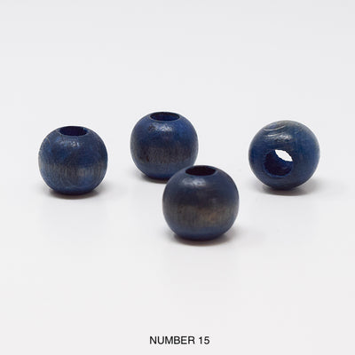 Wood beads balls for macrame, garlands and crafts