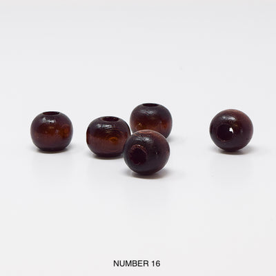 Wood beads balls for macrame, garlands and crafts