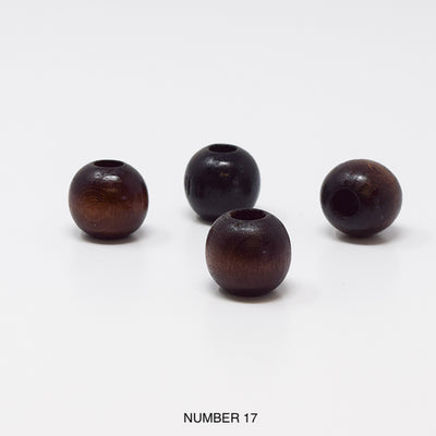 Wood beads balls for macrame, garlands and crafts