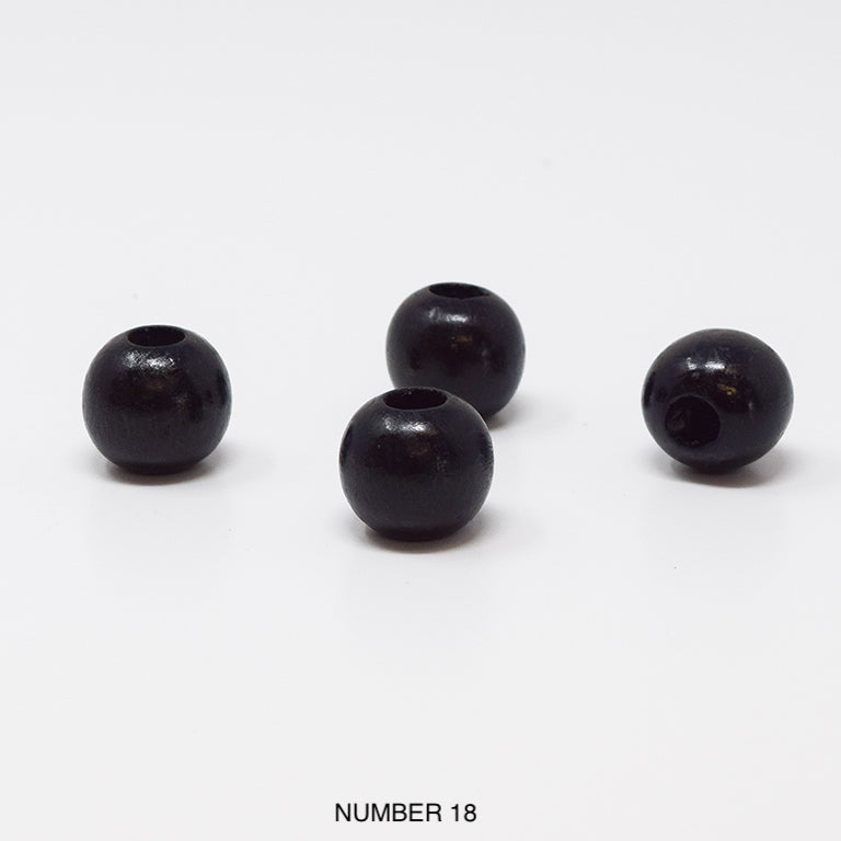 Wood beads balls for macrame, garlands and crafts