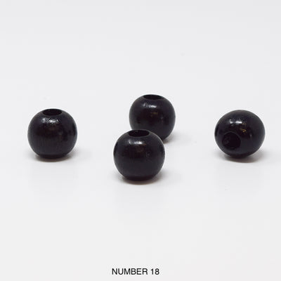 Wood beads balls for macrame, garlands and crafts