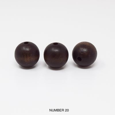 Wood beads balls for macrame, garlands and crafts