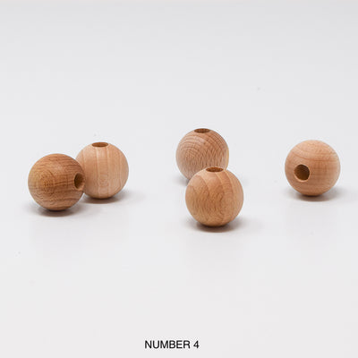 Wood beads balls for macrame, garlands and crafts