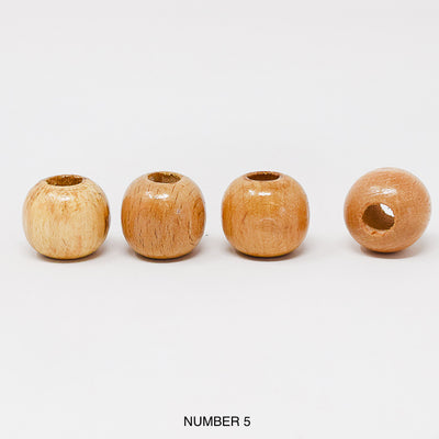 Wood beads balls for macrame, garlands and crafts