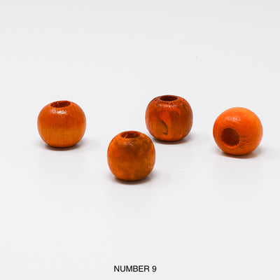 Wood beads balls for macrame, garlands and crafts