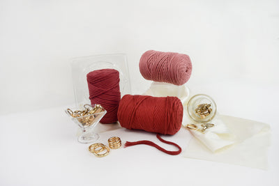 COTTON - VISCOSE ROLL 4 MM - GOLDEN ROSE COLOR | LIMITED EDITION