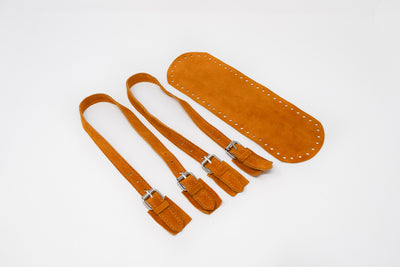 LEATHER HANDBAG BASES AND HANDLES