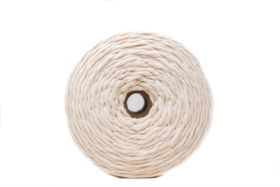 SOFT COTTON CORD ZERO WASTE 4 MM - 1 SINGLE STRAND - NATURAL COLOR