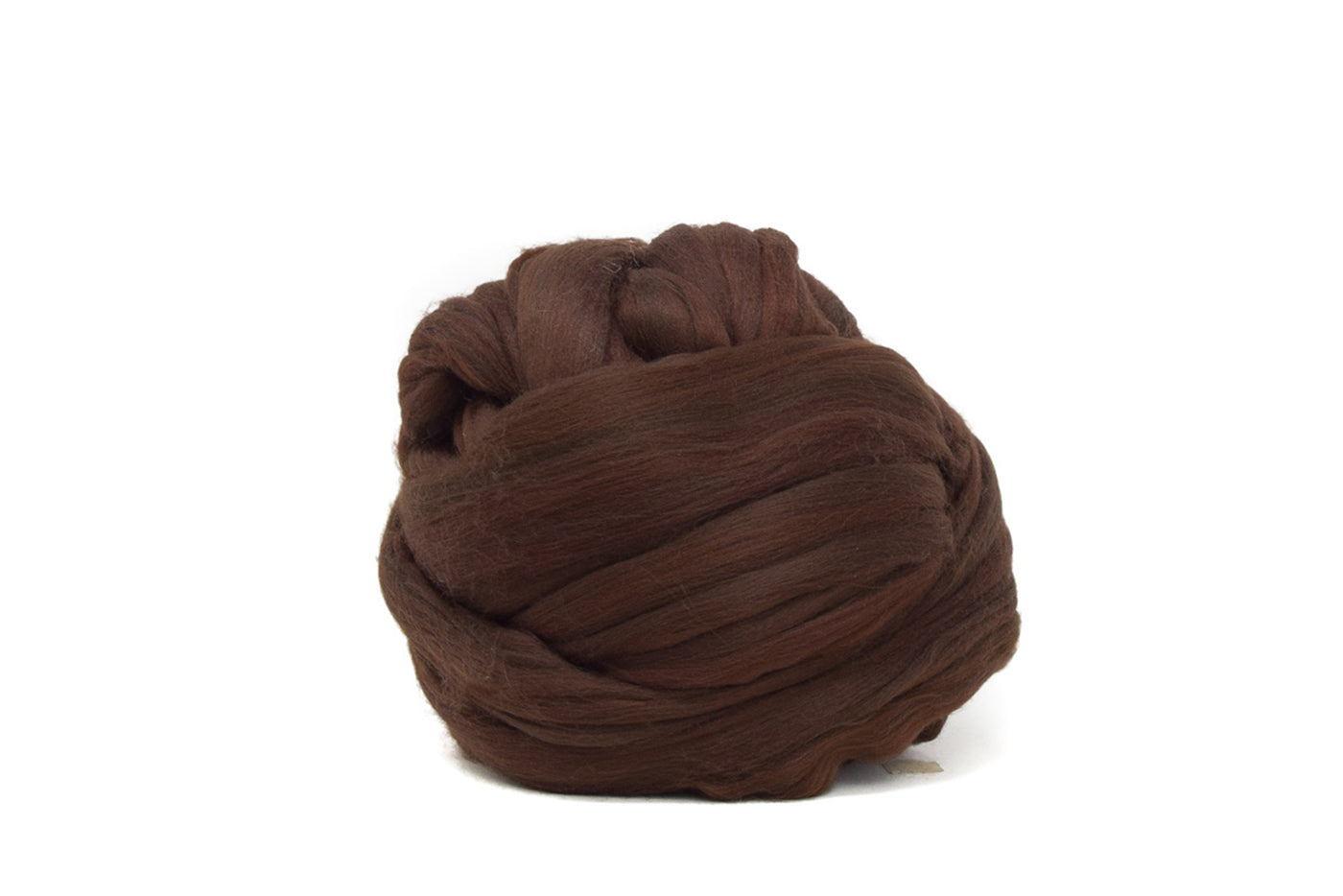 VEGAN ROVING WOOL - DARK CHOCOLATE