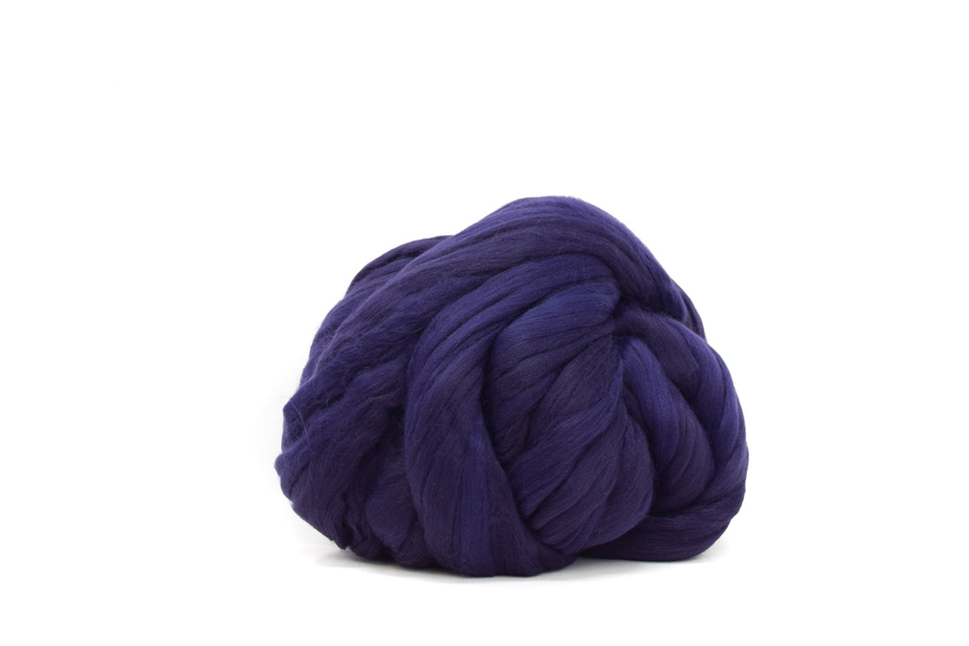 VEGAN ROVING WOOL - EGGPLANT