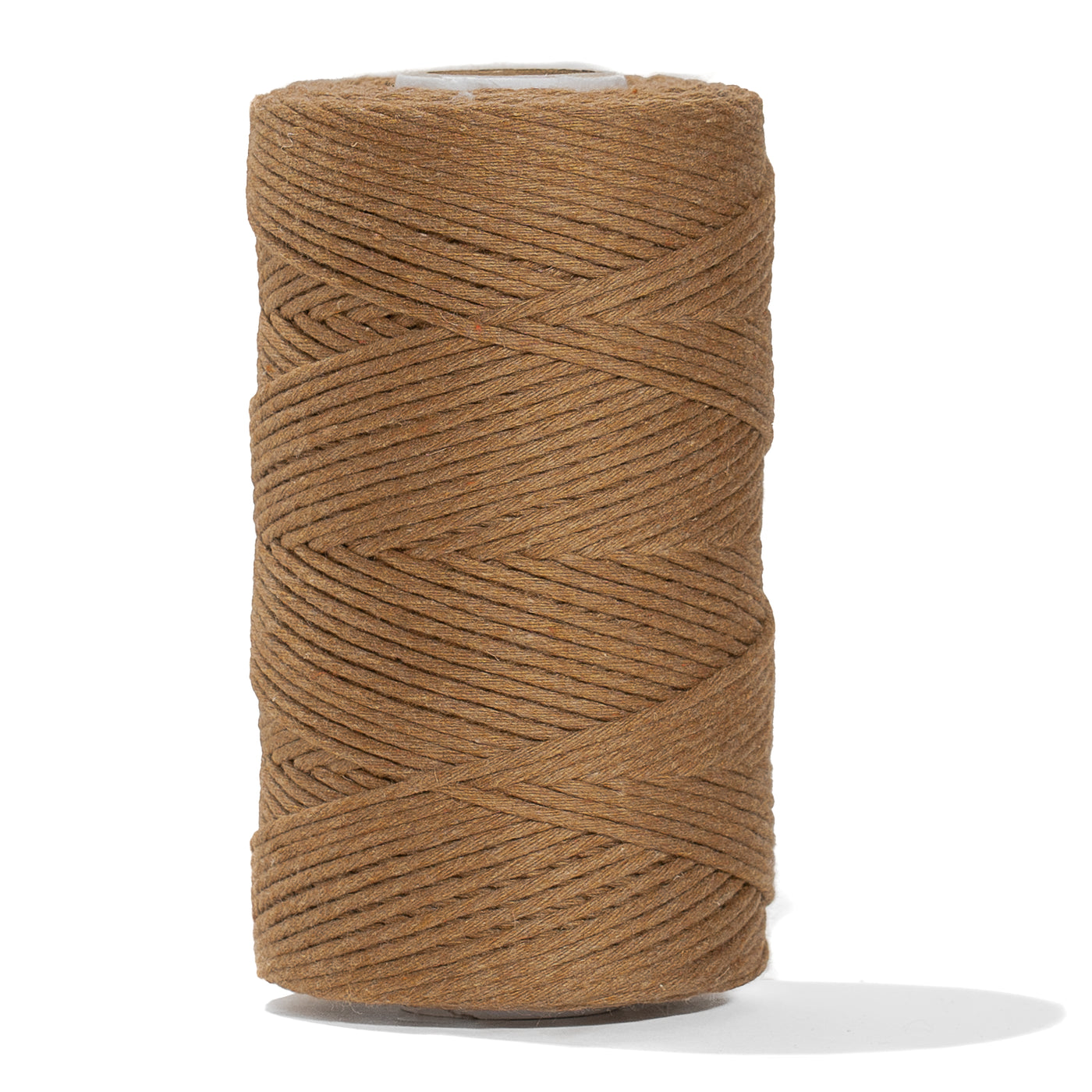 SOFT COTTON CORD ZERO WASTE 2 MM - 1 SINGLE STRAND - CAMEL COLOR