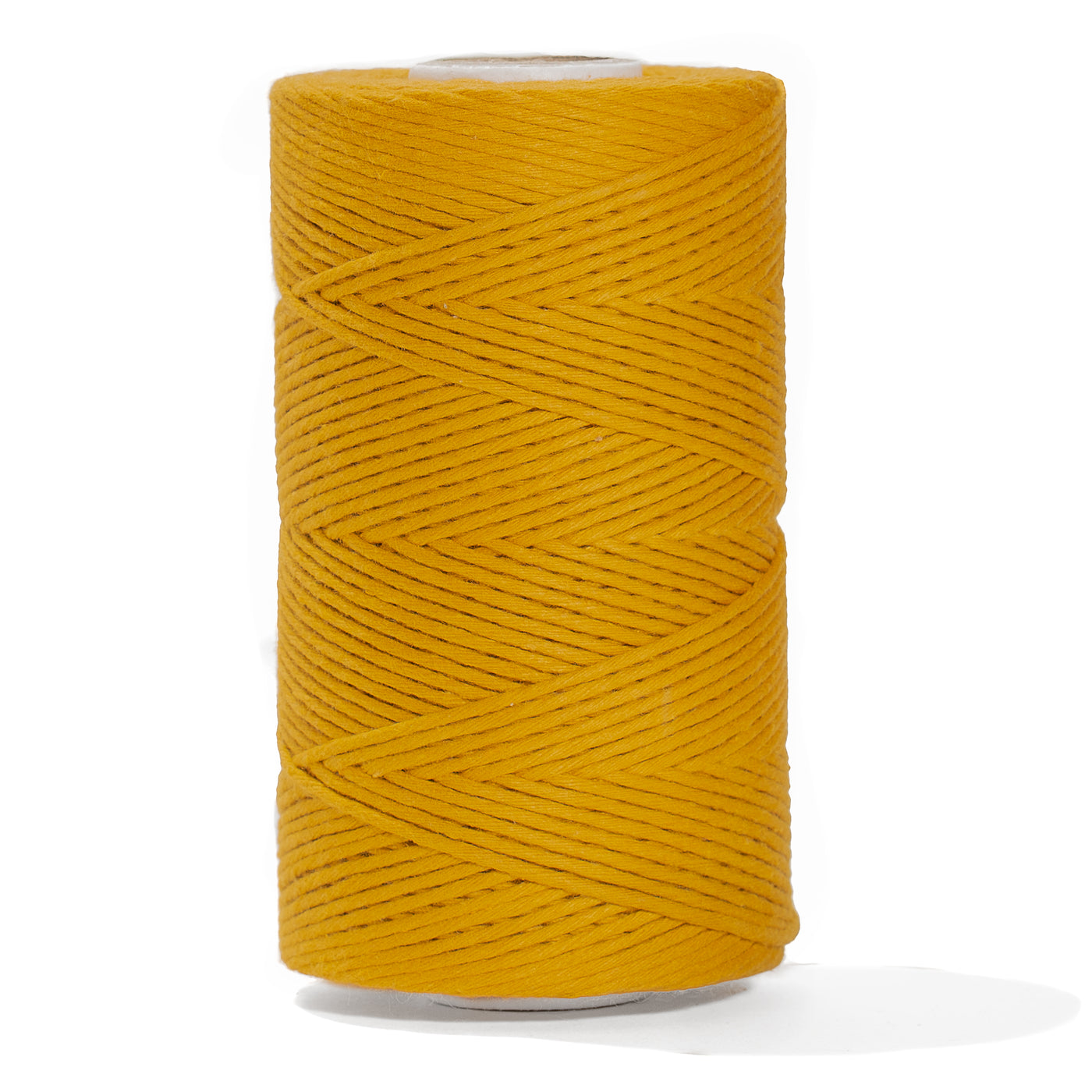 SOFT COTTON CORD ZERO WASTE 2 MM - 1 SINGLE STRAND - OCHER COLOR