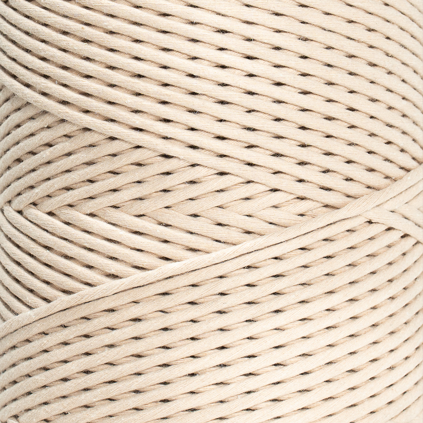 SOFT COTTON CORD ZERO WASTE 4 MM - 1 SINGLE STRAND - ALMOND COLOR