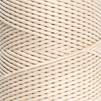 SOFT COTTON CORD ZERO WASTE 4 MM - 1 SINGLE STRAND - ALMOND COLOR