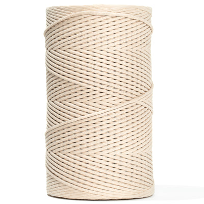 SOFT COTTON CORD ZERO WASTE 4 MM - 1 SINGLE STRAND - ALMOND COLOR