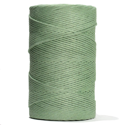 SOFT COTTON CORD ZERO WASTE 4 MM - 1 SINGLE STRAND - CACTUS COLOR