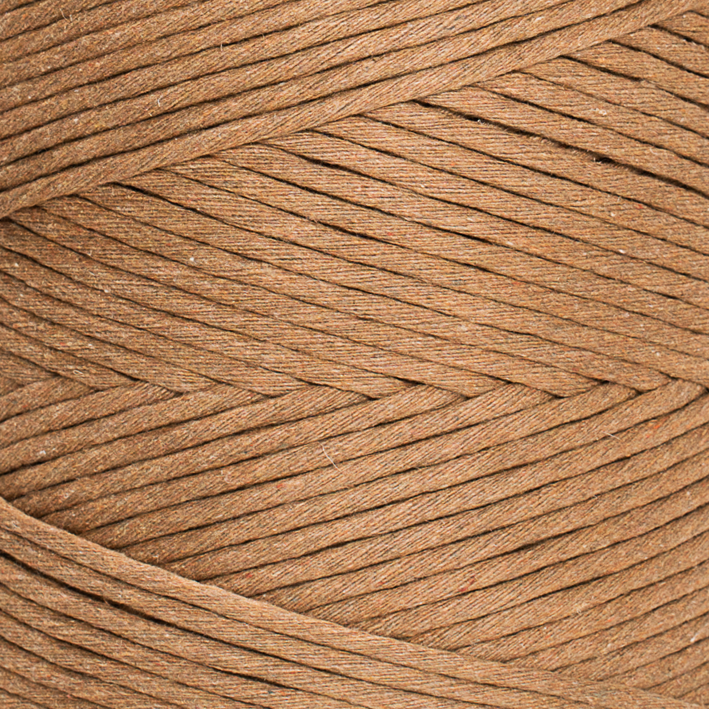 SOFT COTTON CORD ZERO WASTE 4 MM - 1 SINGLE STRAND - CAMEL COLOR