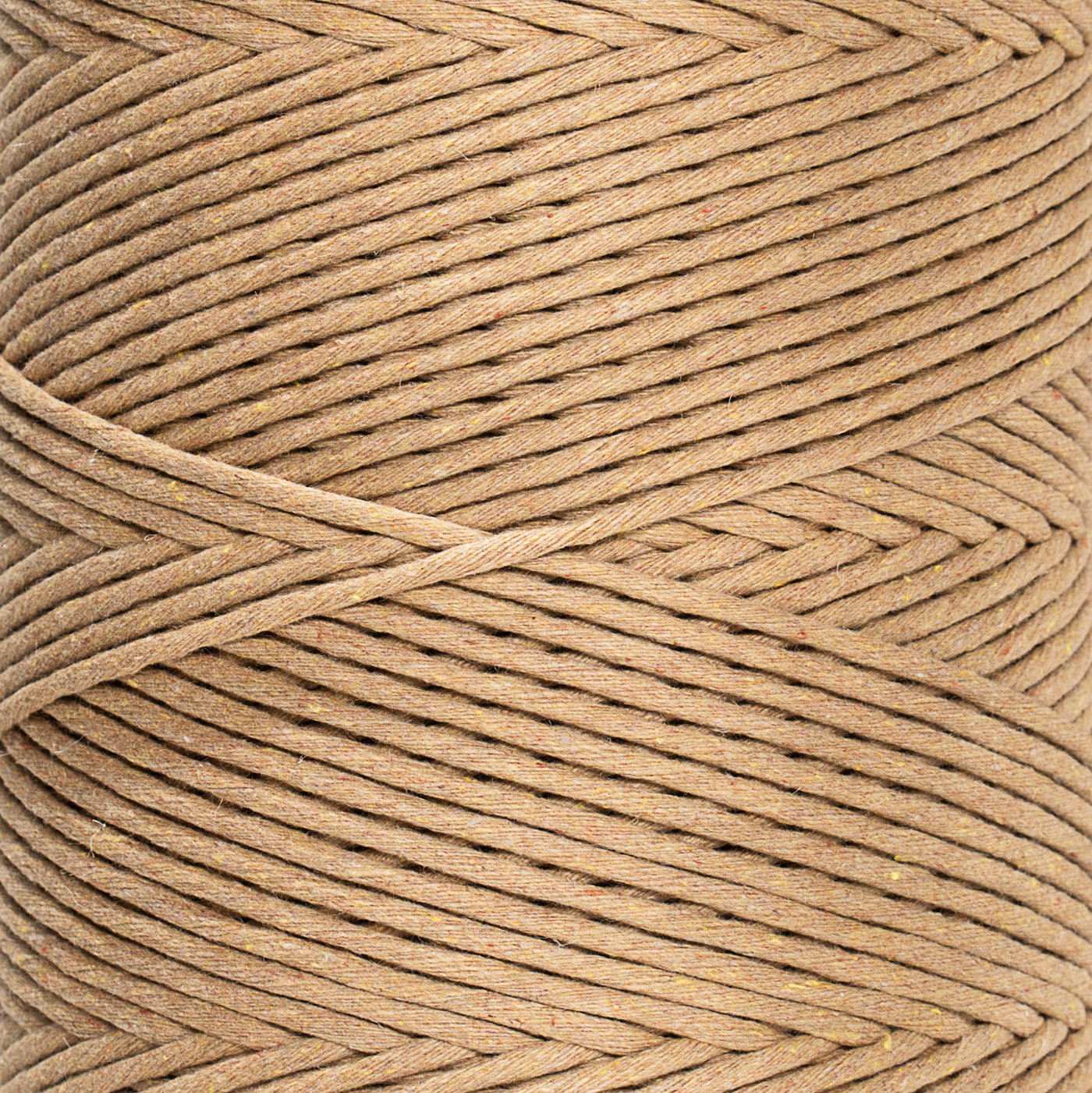 SOFT COTTON CORD ZERO WASTE 4 MM - 1 SINGLE STRAND - TOAST COLOR