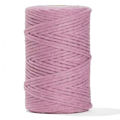 SOFT COTTON CORD ZERO WASTE 4 MM - 1 SINGLE STRAND - PRIMROSE COLOR