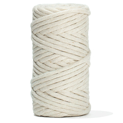 SOFT COTTON CORD ZERO WASTE 4 MM - 1 SINGLE STRAND - NATURAL COLOR