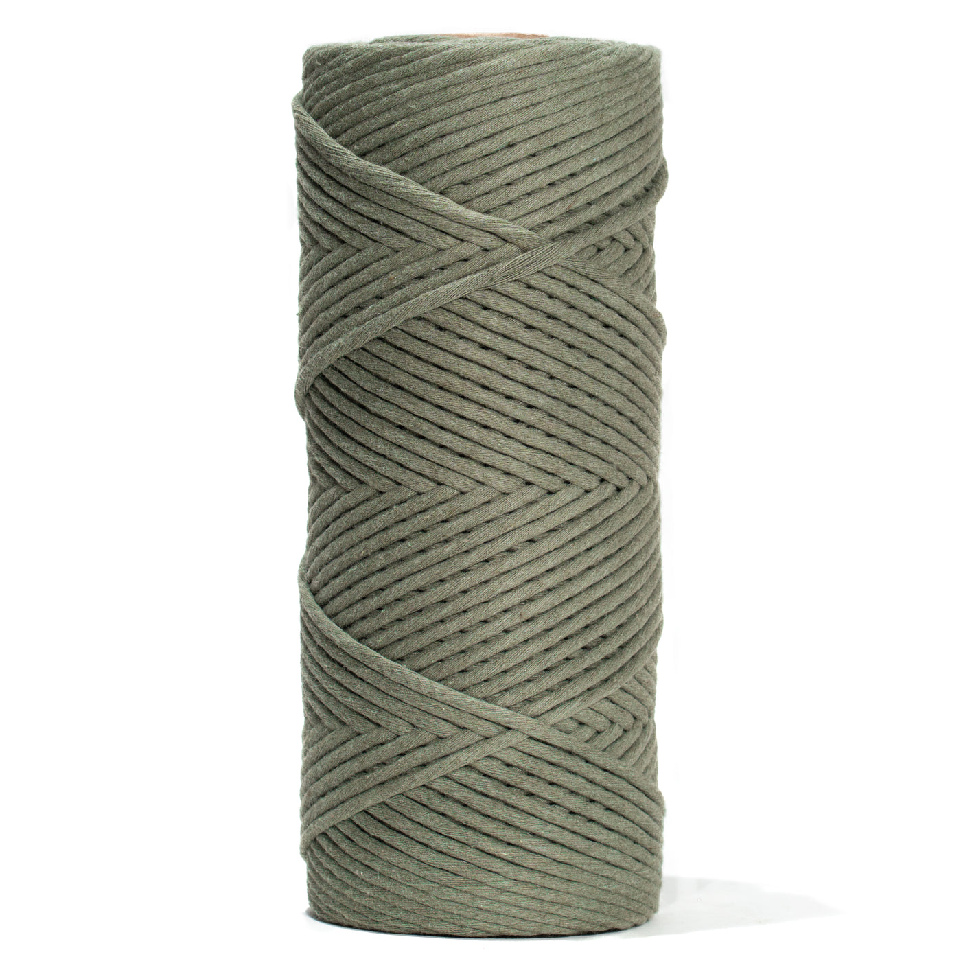 SOFT COTTON CORD ZERO WASTE 4 MM - 1 SINGLE STRAND - BAY LEAF COLOR