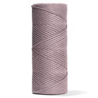 SOFT COTTON CORD ZERO WASTE 4 MM - 1 SINGLE STRAND - DUSTY LAVENDER COLOR