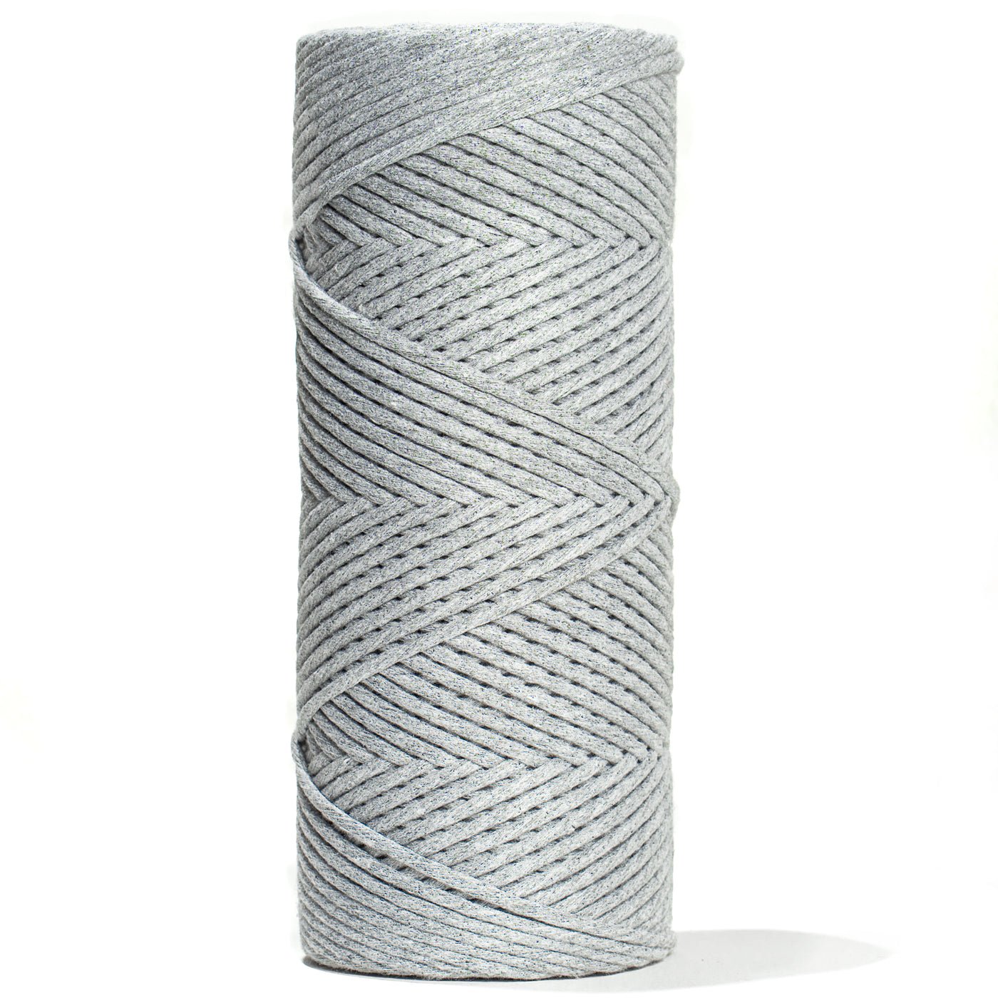 SOFT COTTON CORD ZERO WASTE 4 MM - 1 SINGLE STRAND - HEATHER GRAY COLOR