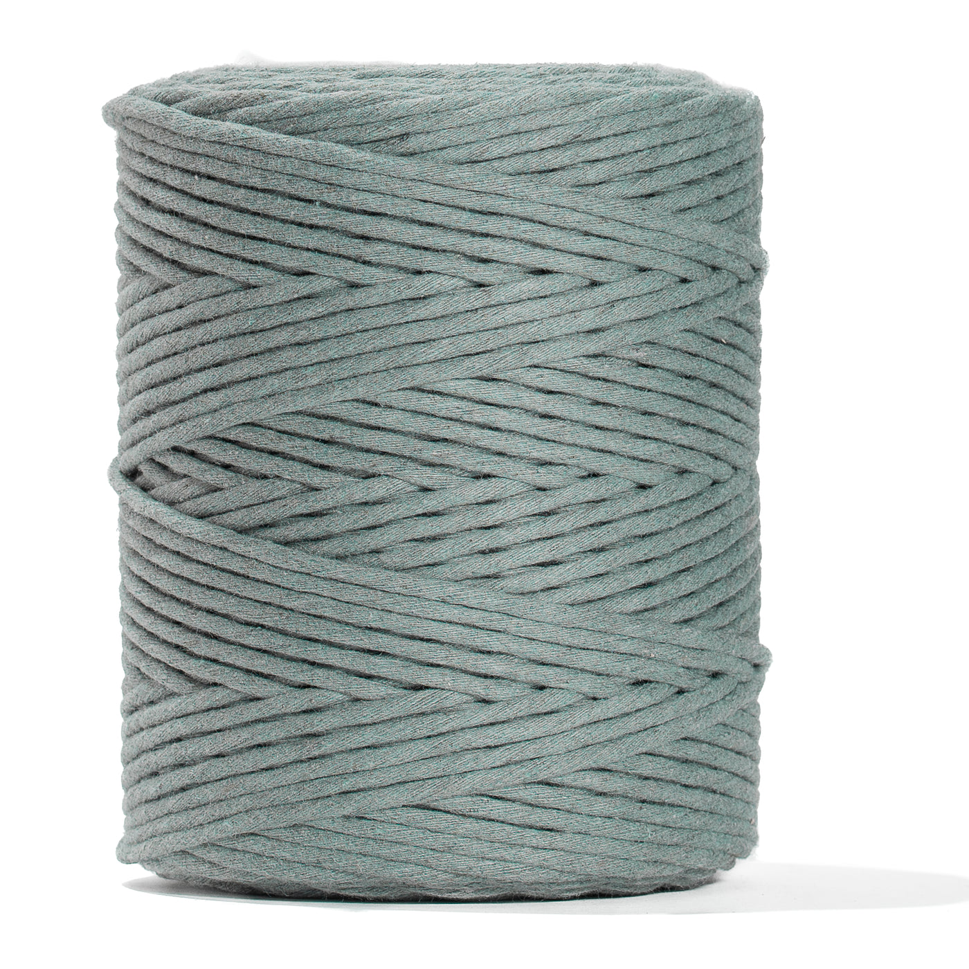 SOFT COTTON CORD ZERO WASTE 4 MM - 1 SINGLE STRAND - LIGHT JUNIPER COLOR