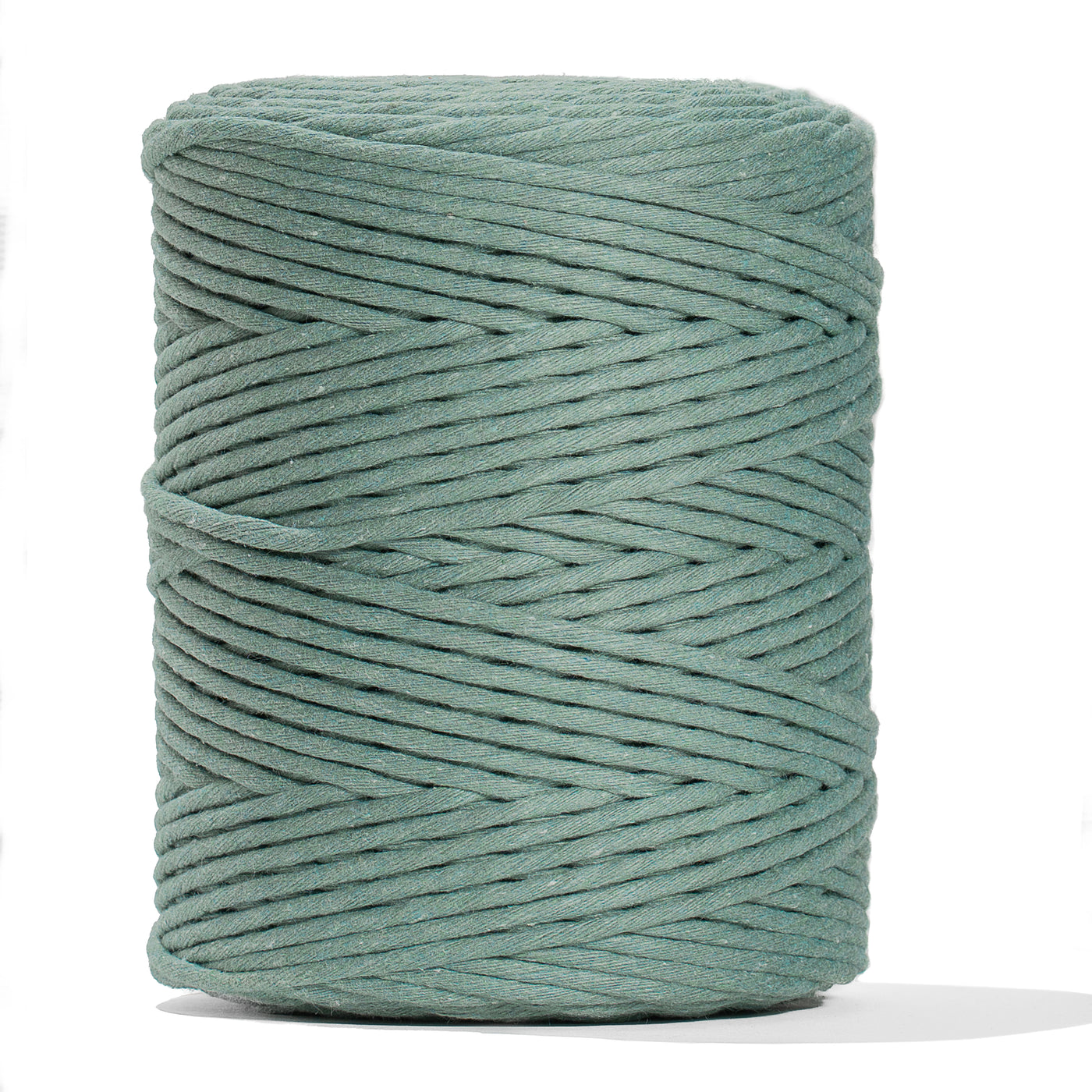 SOFT COTTON CORD ZERO WASTE 4 MM - 1 SINGLE STRAND - JADE COLOR