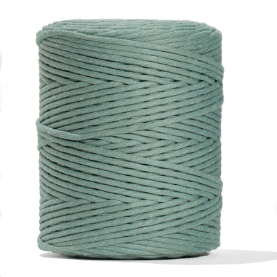 SOFT COTTON CORD ZERO WASTE 4 MM - 1 SINGLE STRAND - JADE COLOR