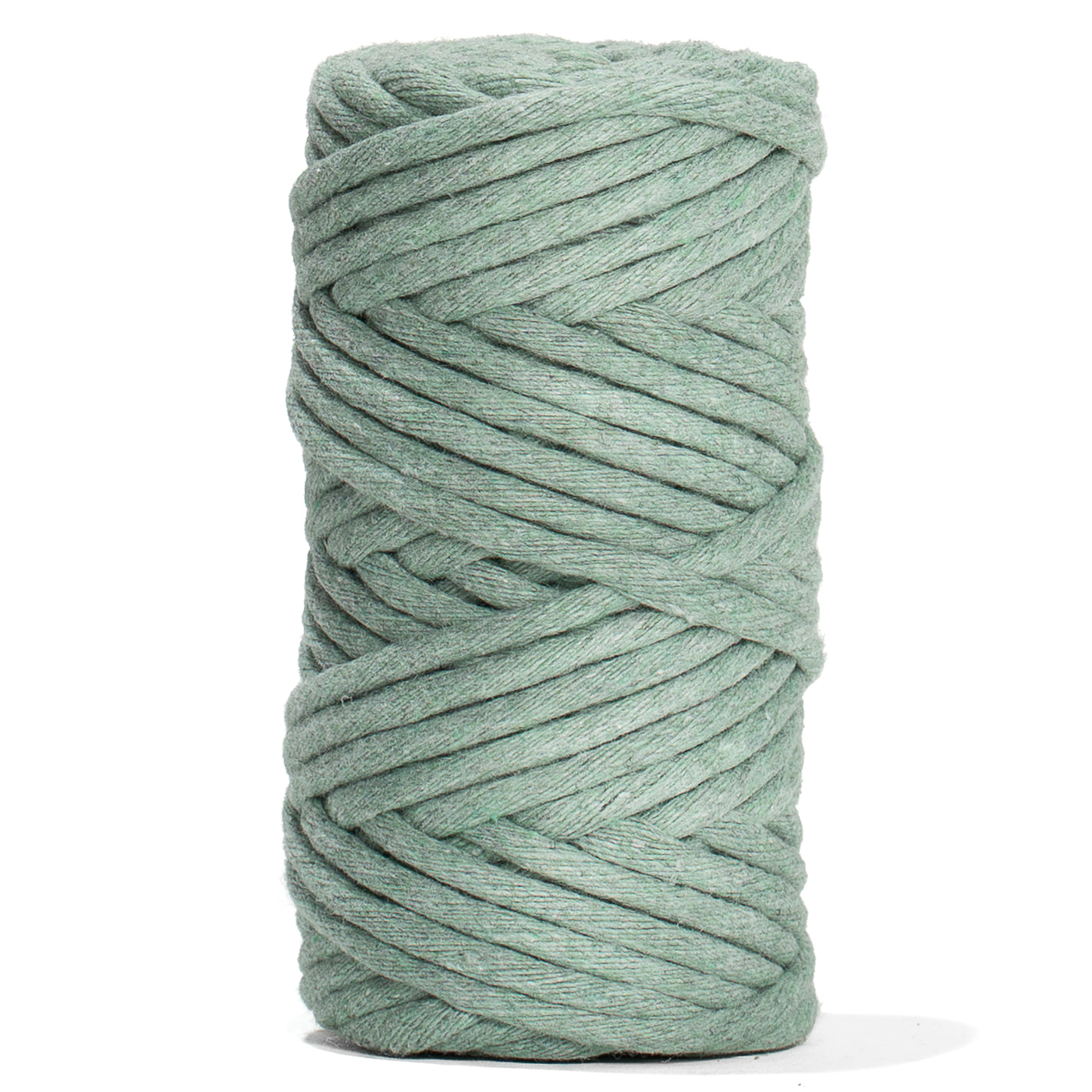 SOFT COTTON CORD ZERO WASTE 4 MM - 1 SINGLE STRAND - AGAVE COLOR