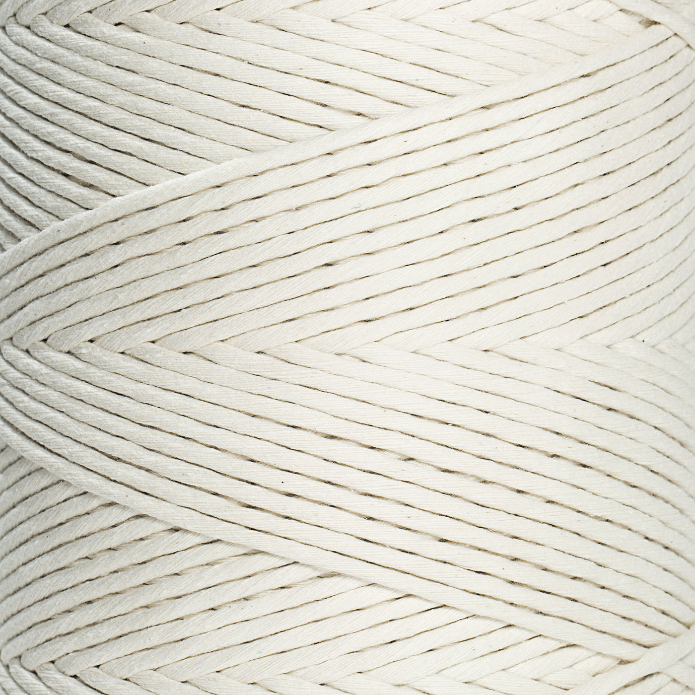 SOFT COTTON CORD ZERO WASTE 4 MM - 1 SINGLE STRAND - NATURAL COLOR