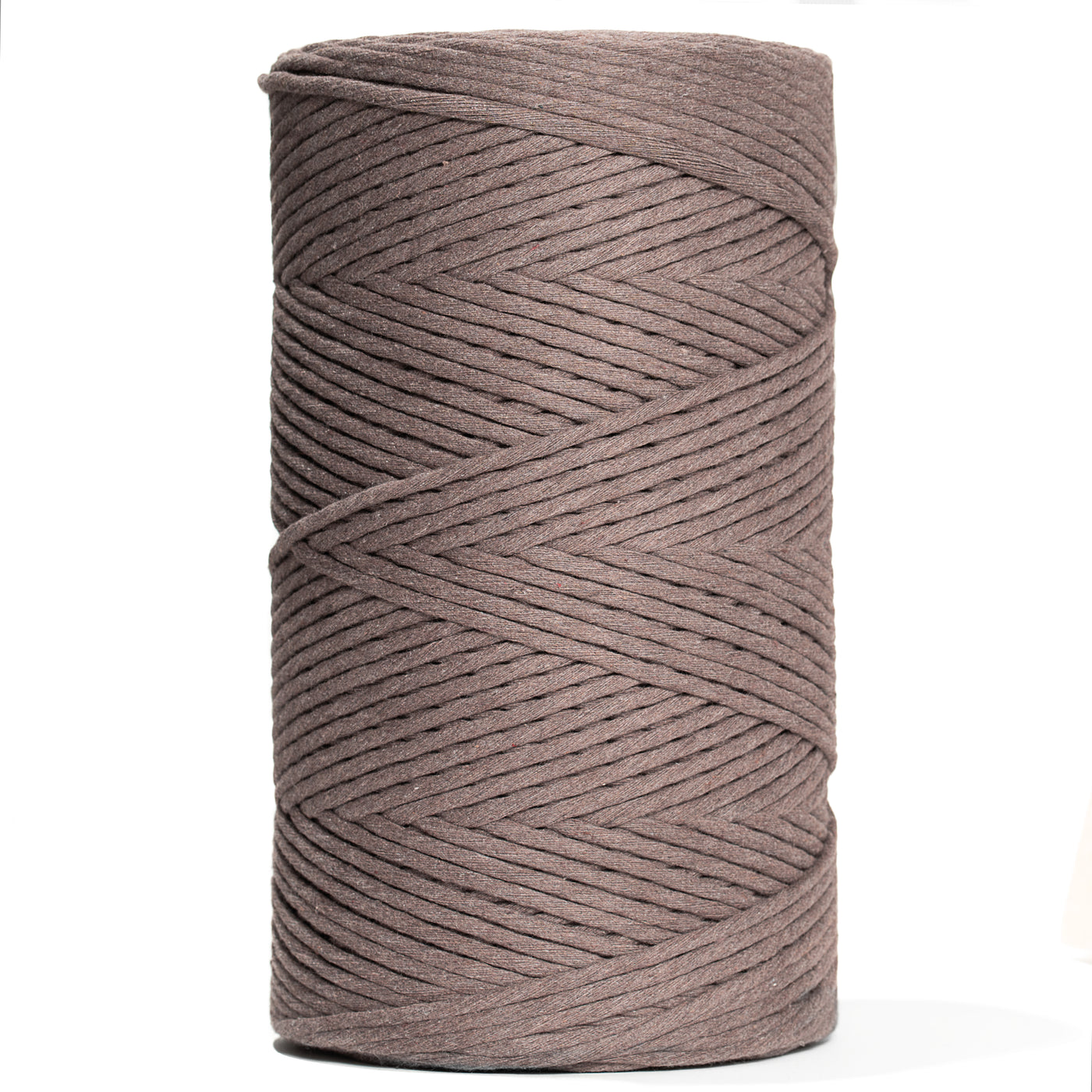 SOFT COTTON CORD ZERO WASTE 4 MM - 1 SINGLE STRAND - WOOD BROWN COLOR